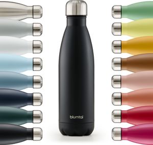 Blumtal Trinkflasche Edelstahl isoliert Thermosflasche 350 ml - Schwarz - Auslaufsichere Trinkflasche Metall - BPA-freie Thermo Trinkflasche Blumtal Trinkflasche Edelstahl isoliert Thermosflasche 350 ml - Schwarz - Auslaufsichere Trinkflasche Metall - BPA-freie Thermo Trinkflasche