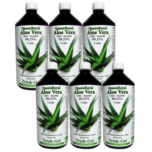 QueenRoyal Aloe Vera Trink Gel 99.55 % pur (6 Liter Sparpack)