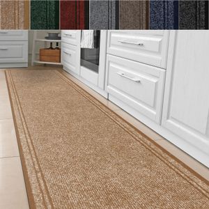 Kuchynský koberec Malaga Needle Felt Koberec béžový 66x250 cm