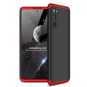 Handy Hülle für Samsung Galaxy S20 FE 360 Grad Schutz mit Displayglas Schutzglas Cover Galaxy S20FE Farbe: Schwarz, Rot