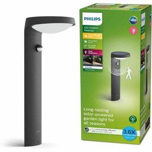 Słupek ogrodowy solarny z czujnikiem ruchu LED TYLA IR 1,2W 3000K 255lm IP44 40cm antracyt Philips