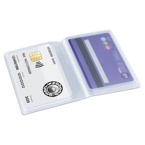 Ausweishüllen Brieftaschen-Einsatz 20 Fächer card book 20 fach Kreditkartenhalter Ersatzhüllen wallet Kartenetui transparent & soft
