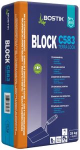 Bostik Block C583 Terra Lock 25kg Sack Sperrmörtel Reparaturmörtel Spachtelmörtel
