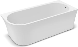 Some | Badewanne - Eckbadewanne Emma - 1700x750x590 mm - Weiß Hochglanz - Modern, Akryl, Mit Überlauf - Mit Chrom Klick-Klack - Rechts