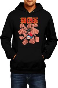 One Piece Punch Herren Kapuzenpullover Bluza Anime Manga Comics Japan Animation, Man M / Schwarz