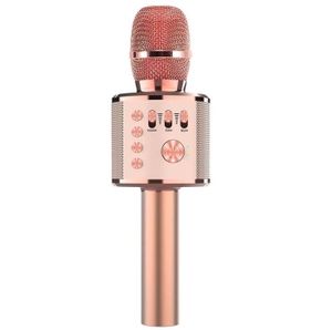 Karaoke Mikrofon Kinder,Drahtloses Bluetooth Karaoke Anlage Microphone für IOS/Android/PC/Smartphone, Haushalt Kabellos Handheld Microfon für Musik Abspielen und Singen,KTV