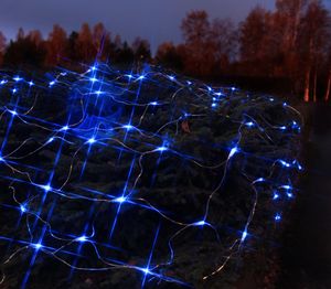 Best Season LED-Lichternetz, 90tlg., ca. 2 x 1 m Farbe blau, outdoor, m.Trafo, Kabel:transpar, 499-69