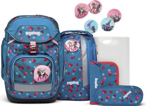 ergobag Schulranzen Pack-Set 6-teilig VoltiBär petrol