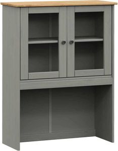 Kredens górny VIGO Grey 78x30x100 cm lite drewno sosnowe