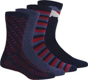 Regatta - "Lifestyle" ponožky pro muže (4-pack) RG5947 (39,5 EU - 42 EU) (Dark denim blue)