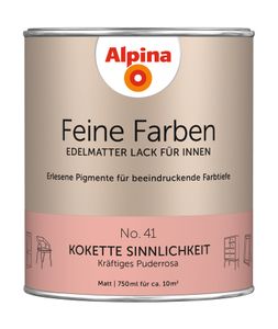 Alpina Feine Farben Lack Kokette Sinnlichkeit kräftiges puderrosa 750 ml