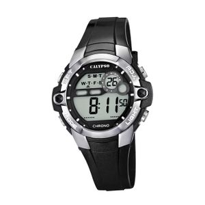 Calypso Kunststoff Uni Uhr K5617/6 Armbanduhr schwarz Digital D2UK5617/6