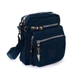 Bag Street Nylon Tasche Damenhandtasche Herren Umhängetasche blau navy OTJ215B
