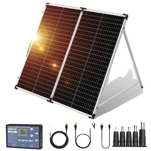 Skládací solární panel, vysoký výkon, přenosný design, 160 W