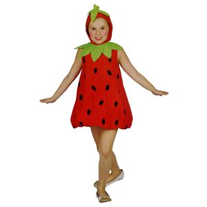 Kinder Erdbeeren Kostüm / Größe: 110-116