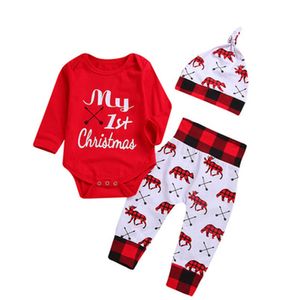 Neugeborenes Dickes Weihnachten Overall Gestrickten Pullover für Kleinkind Baby Junge Mädchen Hirsch Warme Winter Outfits Kleidung Strampler
