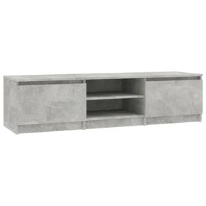 vidaXL TV skříňka betonová šedá 140x40x35,5 cm odvozený dřevěný výrobek