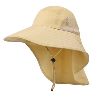 Sonnenhut Herren Damen UPF 50+ Outdoor UV Summer Cap mit Nackenschutz
