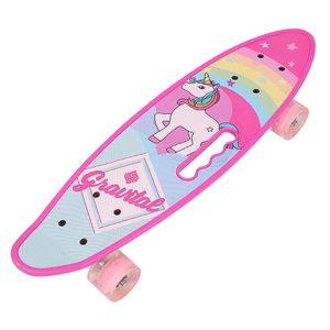 LED Blinkendes Skateboard Skateboard Miniboard Komplett Board für Kinder 59x15cm