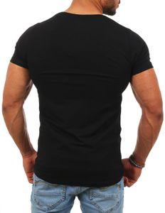 Young & Rich Herren Uni Basic T-Shirt mit Rundhals Ausschnitt einfarbig stretch körperbetonte dehnbare Passform 1701, Grösse:S, Farbe:Türkis