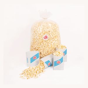 Popcorn Sack salzig 1,4 kg ca. 50L + 40 Stk. Popcorntüten S