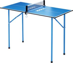 (Foto/Ecke gebrochen) JOOLA 19100 Tischtennisplatte TT-Tisch Mini Tischtennistisch, Blue, one size (Foto/Ecke gebrochen) JOOLA 19100 Tischtennisplatte TT-Tisch Mini Tischtennistisch, Blue, one size