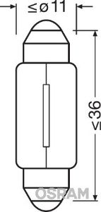 Žiarovka C10W 12V SV8,5-8 Standard