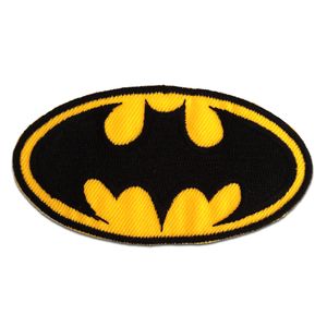 xl Batman - Aufnäher, Bügelbild, Aufbügler, Applikationen, Patches, Flicken, Zum Aufbügeln, Größe: 19,7 x 11 cm