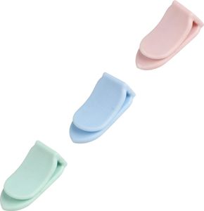 Dr. Oetker Mini-Tütenclip, Verschlussclips aus Kunststoff zum Verschließen von Backpulver, Vanillezucker etc. aus der Serie "Modern Baking - Retro Design" (Farbe: Rosa, Hellgrün, Hellblau), Menge: 20 Stück