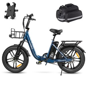 E-bike 4.0 żyzne opony składane e-rowery składane rowery elektryczne 20 cali z 7-biegowym składanym rowerem Shimano z koszem do 100 km