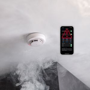 Aqara Smarter Rauchmelder mit 10 Jahres Batterie, 85 dB Warnsignal, Erfordert Zigbee 3.0 Hub, Matter over Bridge