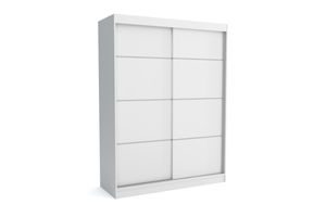 Moderner Schiebetürenschrank BOB 160 cm (WEISS)