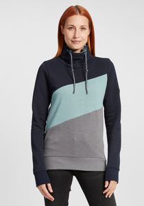 OXMO OXAgda Damen Sweatshirt Pullover Sweater mit Tube-Kragen