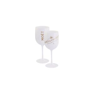 2x Moët & Chandon ICE Imperial Champagnergläser Set Champagner Gläser Weiß