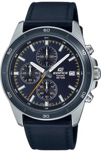 Casio Edifice Herrenuhr EFR-526L-2CVUEF Lederband schwarz