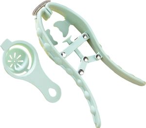 2 Teile/satz Frühling Design Manuelle Ei Öffner Ergonomische Griff Eigelb Ei Weiß Separator Werkzeug Küche Werkzeuge