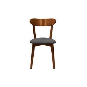 Miliboo - Stühle im Eichen-Vintage und anthrazitgraue Sitzfläche (2er-Set) DOVE