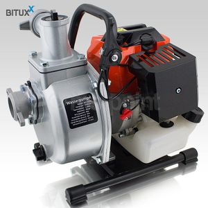 Bituxx Benzin Wasserpumpe 1250 W, 1,5 Zoll, orange, MS-15195