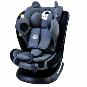 TWT I-SIZE Plus DELUXE BlackBear Kindersitz mit 360 Grad drehbarem Isofix-System-BUF BOOF 0, 36 kg