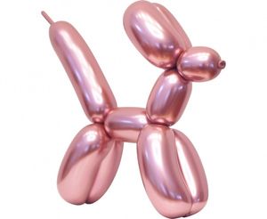 50 Modellierballons platin pink