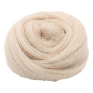 Filzwolle zum Trockenfilzen und Nassfilzen - Farbe Hellbeige 20gr.