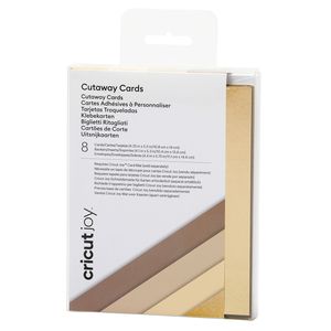 Cricut Joy Cut-Away Cards Serie A2 (10,8 x 14 cm) 8-pack, CT AWAY CRD:Neutrals