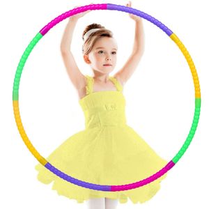 7dílná obruč Hula Hoop Děti Dívky Chlapci Barevné obruče Zapojitelné Sportovní fitness hračky ∅50cm Obruč Hula Hoop Ring