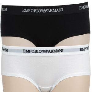EMPORIO ARMANI  2P Damen Hotpants    L    weiß schwarz