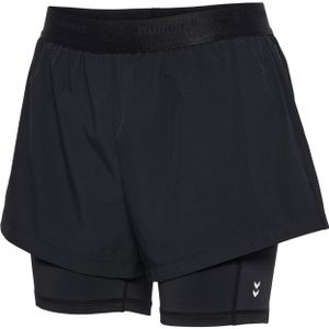 hummel hmlMT FLY 2 IN 1 SHORTS - BLACK - S