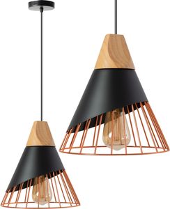 tooLight Pendellampe App225-1Cp Skandinavisch Metall 1-Lichtquelle E27 25X25X28-118Cm Einstellbar