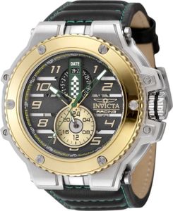 Invicta Racing 47380 Herren uhr - Wasserdicht - Analog - Quarzuhrwerk - Edelstahl mit schwarzen zifferblat - 58mm Invicta Racing 47380 Herren uhr - Wasserdicht - Analog - Quarzuhrwerk - Edelstahl mit schwarzen zifferblat - 58mm