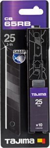 TAJIMA DORA Ersatzklinge RAZAR BLACK 25mm - 10 Stück, TAJ-11982