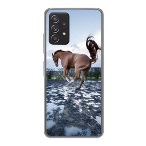 Kryt mobilného telefónu pre Samsung Galaxy A53 Hojdací kôň v kalužiach Silikónové mäkké puzdro