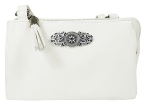 Trachten Umhängetasche "Sofia" | Dirndl Handtasche Abendtasche Metallapplikation Farbe: Weiß
